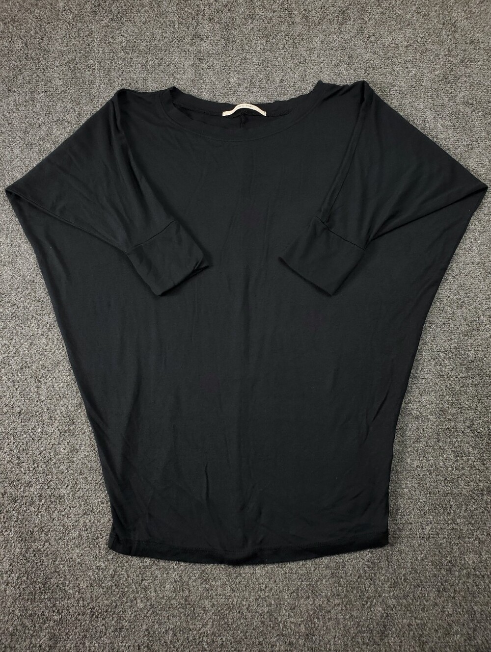 41 Hawthorn Dolman Sleeve Tunic Shirt Womens Small Black Modal Spandex Stretch